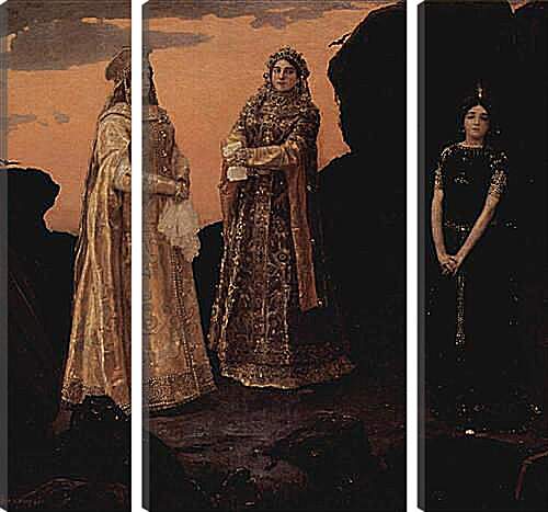 Модульная картина - Три царевны подземного царств. Виктор Васнецов