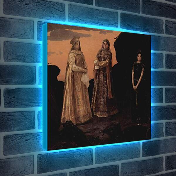Лайтбокс световая панель - Три царевны подземного царств. Виктор Васнецов