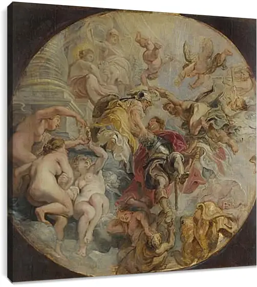 Постер и плакат - The Apotheosis of the Duke of Buckingham. Питер Пауль Рубенс