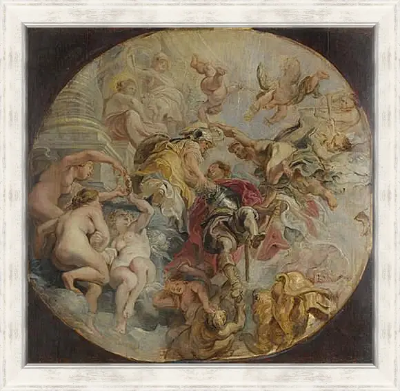 Картина в раме - The Apotheosis of the Duke of Buckingham. Питер Пауль Рубенс