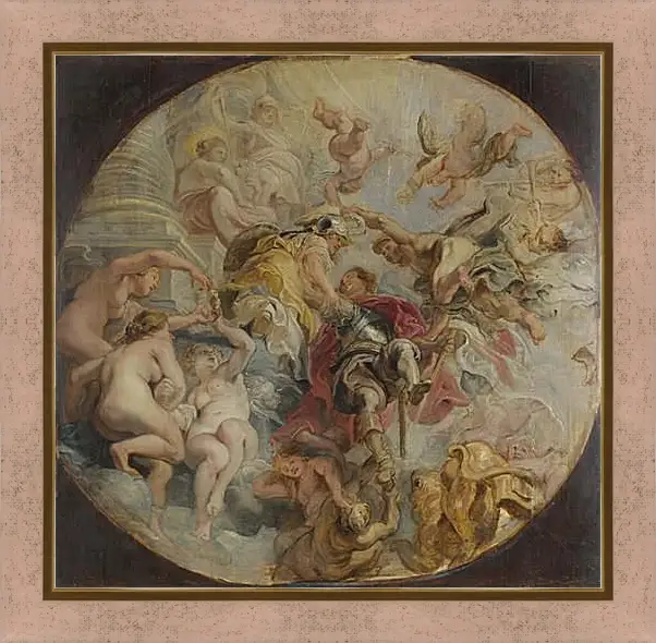 Картина в раме - The Apotheosis of the Duke of Buckingham. Питер Пауль Рубенс