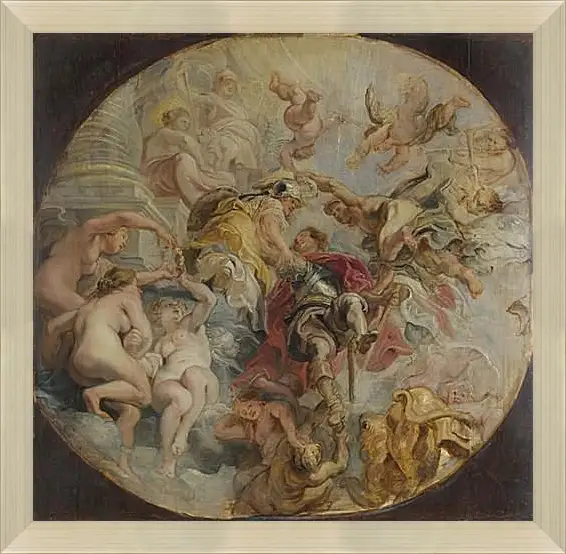 Картина в раме - The Apotheosis of the Duke of Buckingham. Питер Пауль Рубенс