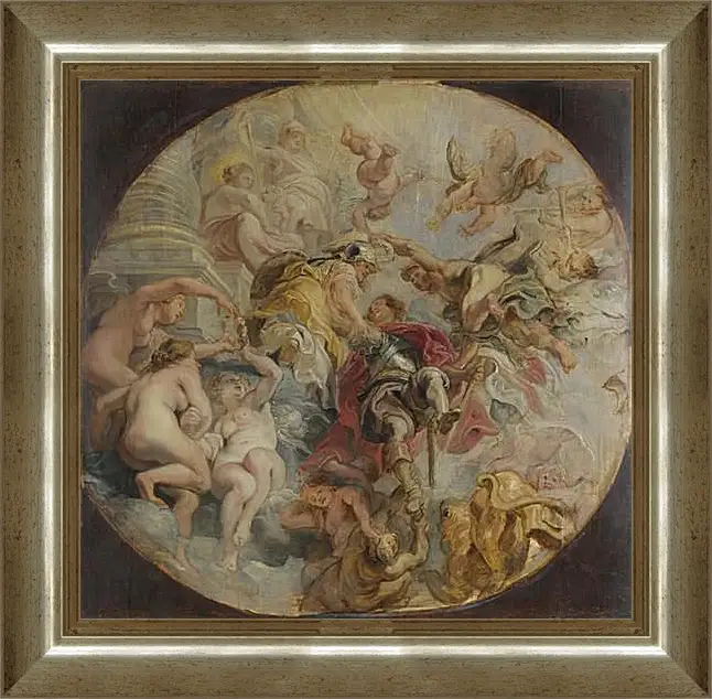 Картина в раме - The Apotheosis of the Duke of Buckingham. Питер Пауль Рубенс