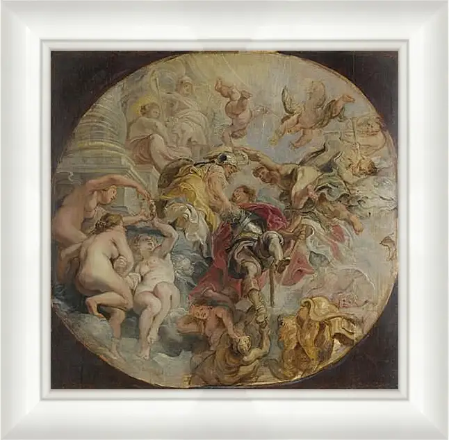 Картина в раме - The Apotheosis of the Duke of Buckingham. Питер Пауль Рубенс