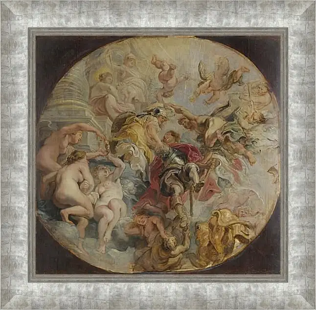 Картина в раме - The Apotheosis of the Duke of Buckingham. Питер Пауль Рубенс