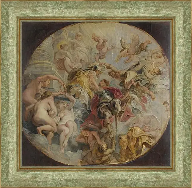 Картина в раме - The Apotheosis of the Duke of Buckingham. Питер Пауль Рубенс