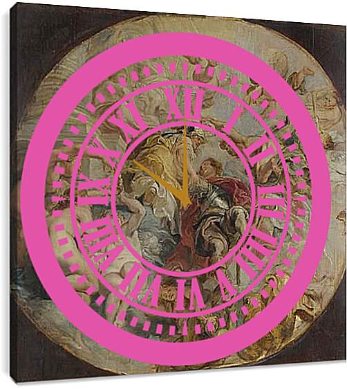 Часы картина - The Apotheosis of the Duke of Buckingham. Питер Пауль Рубенс