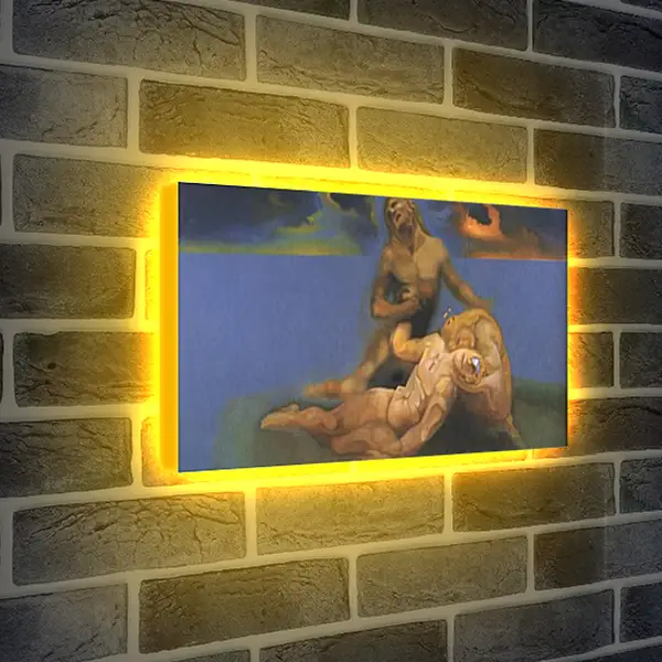 Лайтбокс световая панель - A Soft Watch Put in the Appropriate Place to Cause a Young Ephebe to Die and Be Resuscitated by Excess of Satisfaction unfinished. Сальвадор Дали