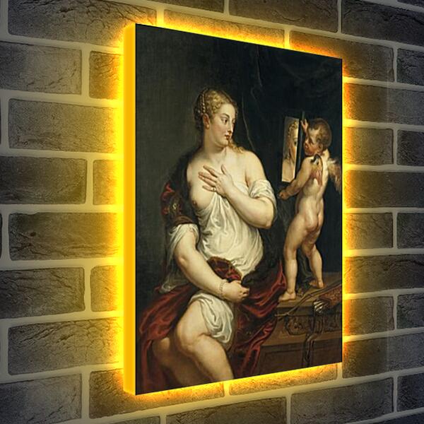 Лайтбокс световая панель - Венера и Амур. Питер Пауль Рубенс