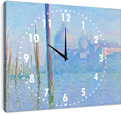 Часы картина - the great canal. Клод Моне