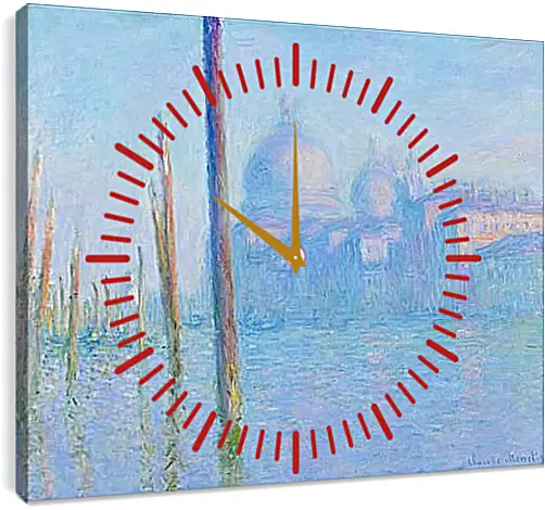 Часы картина - the great canal. Клод Моне