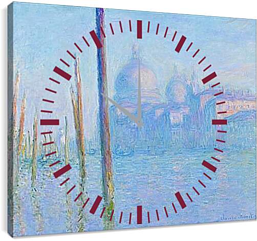 Часы картина - the great canal. Клод Моне