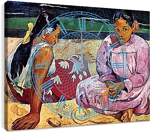Часы картина - Frauen am Strand. Поль Гоген