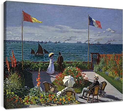 Постер и плакат - Garden at Sainte-Adresse (1867). Клод Моне