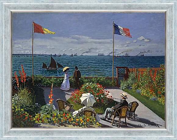 Картина в раме - Garden at Sainte-Adresse (1867). Клод Моне