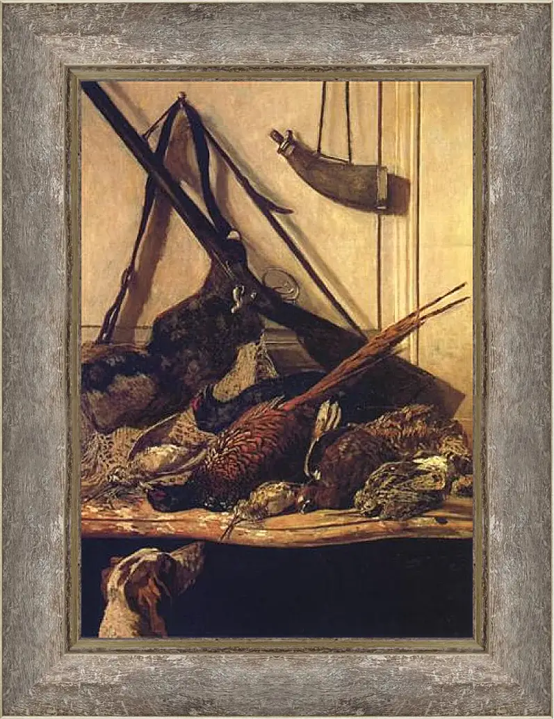 Картина в раме - Trophy of the Hunt. Клод Моне