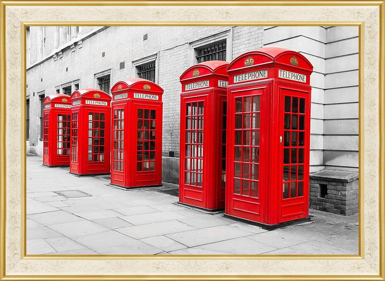 Картина в раме - Телефоны Лондона