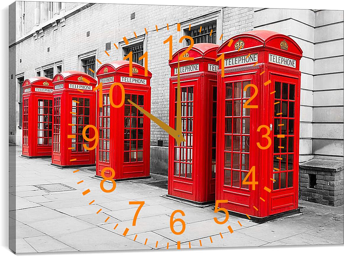 Часы картина - Телефоны Лондона