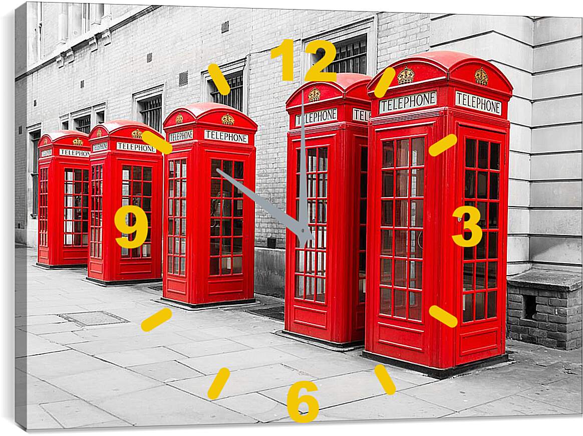 Часы картина - Телефоны Лондона