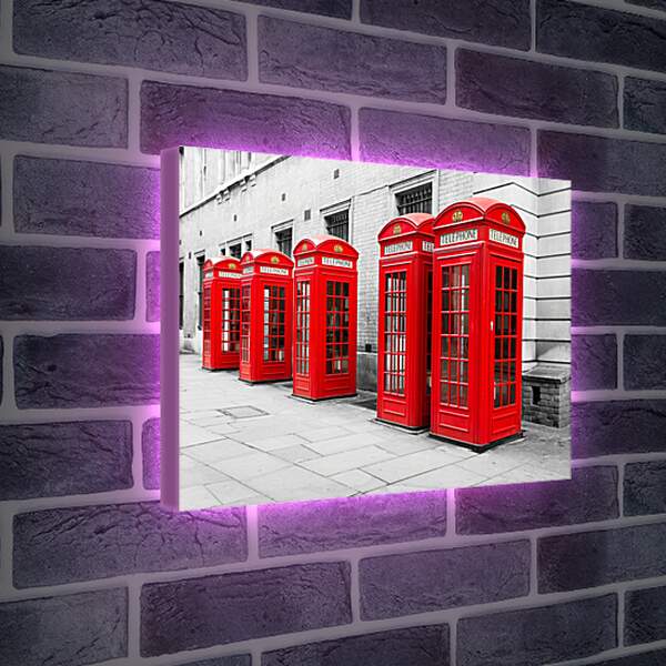 Лайтбокс световая панель - Телефоны Лондона