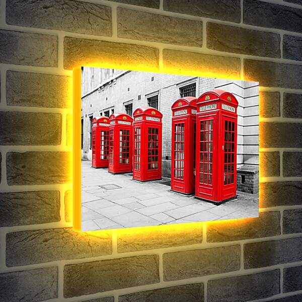 Лайтбокс световая панель - Телефоны Лондона