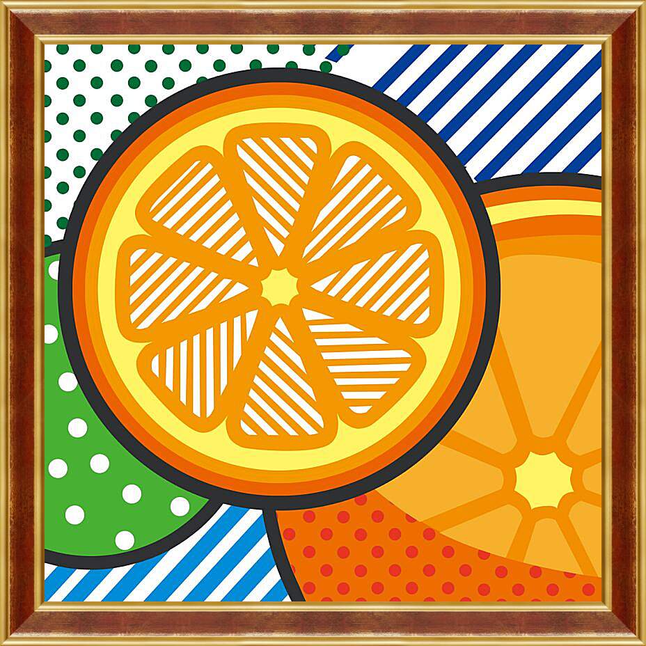 Картина в раме - Апельсины