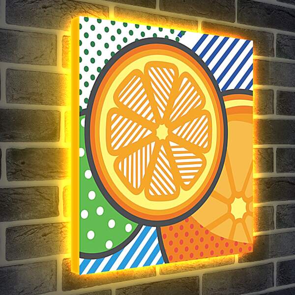 Лайтбокс световая панель - Апельсины