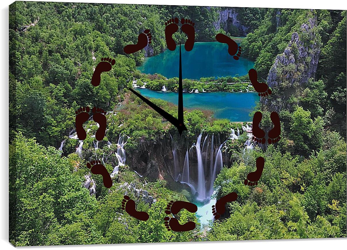 Часы картина - Национальный парк Плитвицкие озера