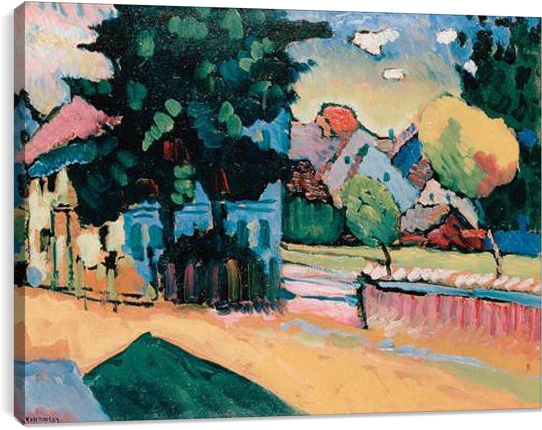 Постер и плакат - View of Murnau. Кандинский Василий