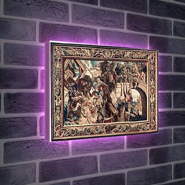 Лайтбокс световая панель - Tapestry showing the Triumph of Constantine over Maxentius at the Battle of the Milvian Bridg. Питер Пауль Рубенсe