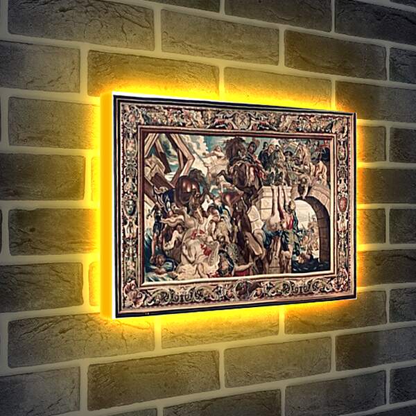 Лайтбокс световая панель - Tapestry showing the Triumph of Constantine over Maxentius at the Battle of the Milvian Bridg. Питер Пауль Рубенсe