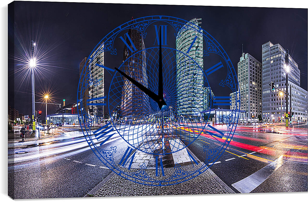 Часы картина - Перекрёсток, Берлин