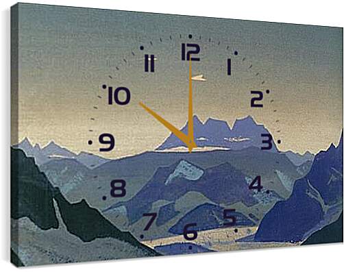 Часы картина - Исток Инда. Рерих Николай