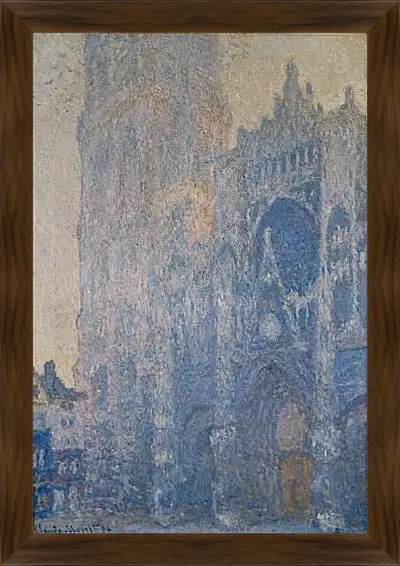 Картина в раме - The Rouen Cathedral. Клод Моне