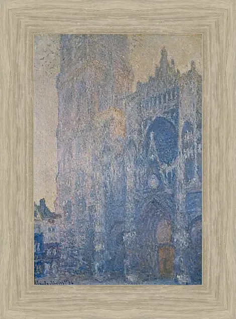 Картина в раме - The Rouen Cathedral. Клод Моне