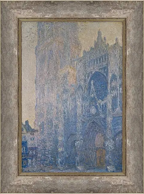 Картина в раме - The Rouen Cathedral. Клод Моне