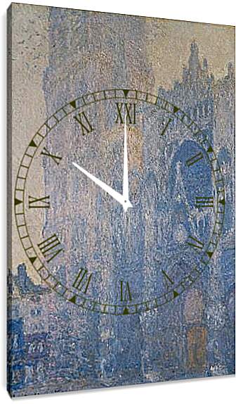 Часы картина - The Rouen Cathedral. Клод Моне