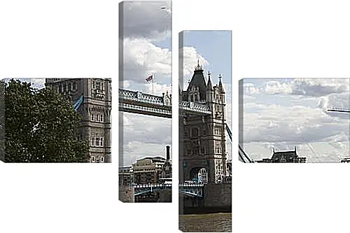 Модульная картина - london bridge - лондонский мост