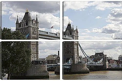 Модульная картина - london bridge - лондонский мост