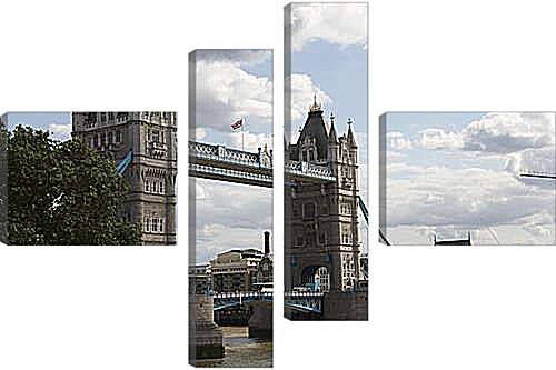 Модульная картина - london bridge - лондонский мост