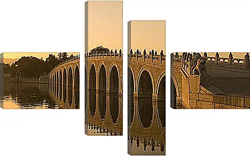 Модульная картина - The Marco Polo Bridge - Мост Марко Поло