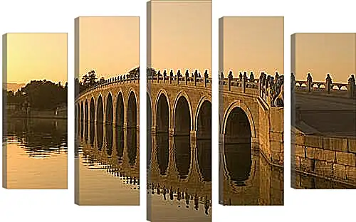 Модульная картина - The Marco Polo Bridge - Мост Марко Поло