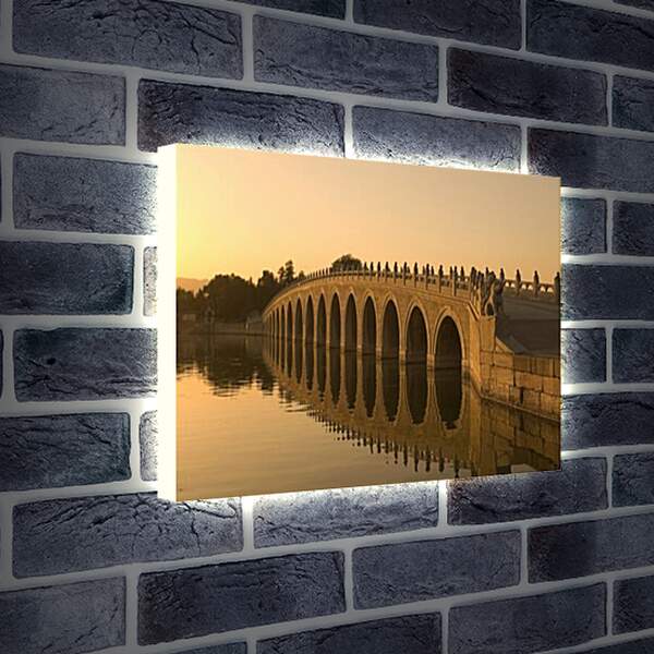 Лайтбокс световая панель - The Marco Polo Bridge - Мост Марко Поло