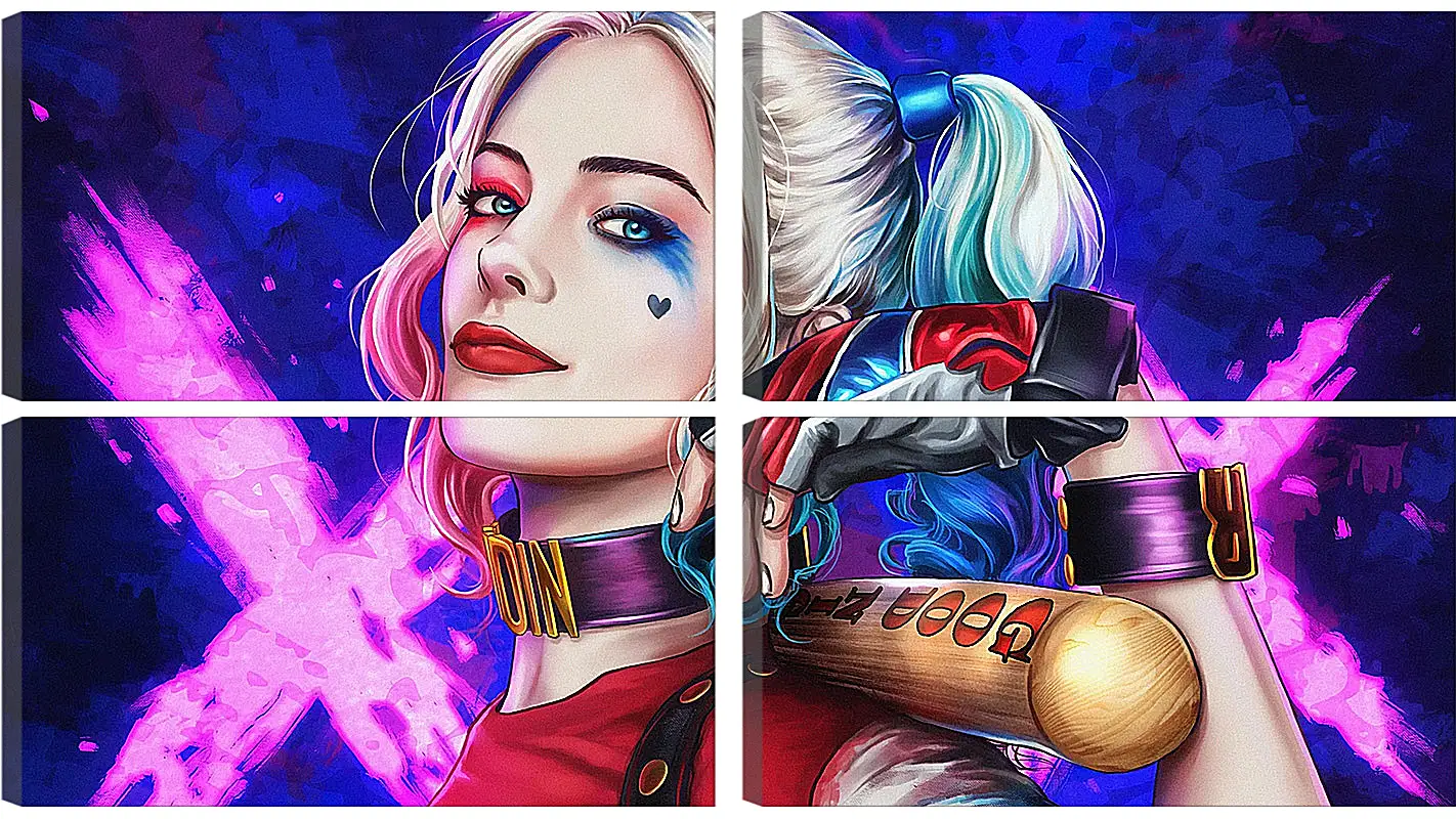 Модульная картина - Харли Квинн (Harley Quinn), Марго Робби