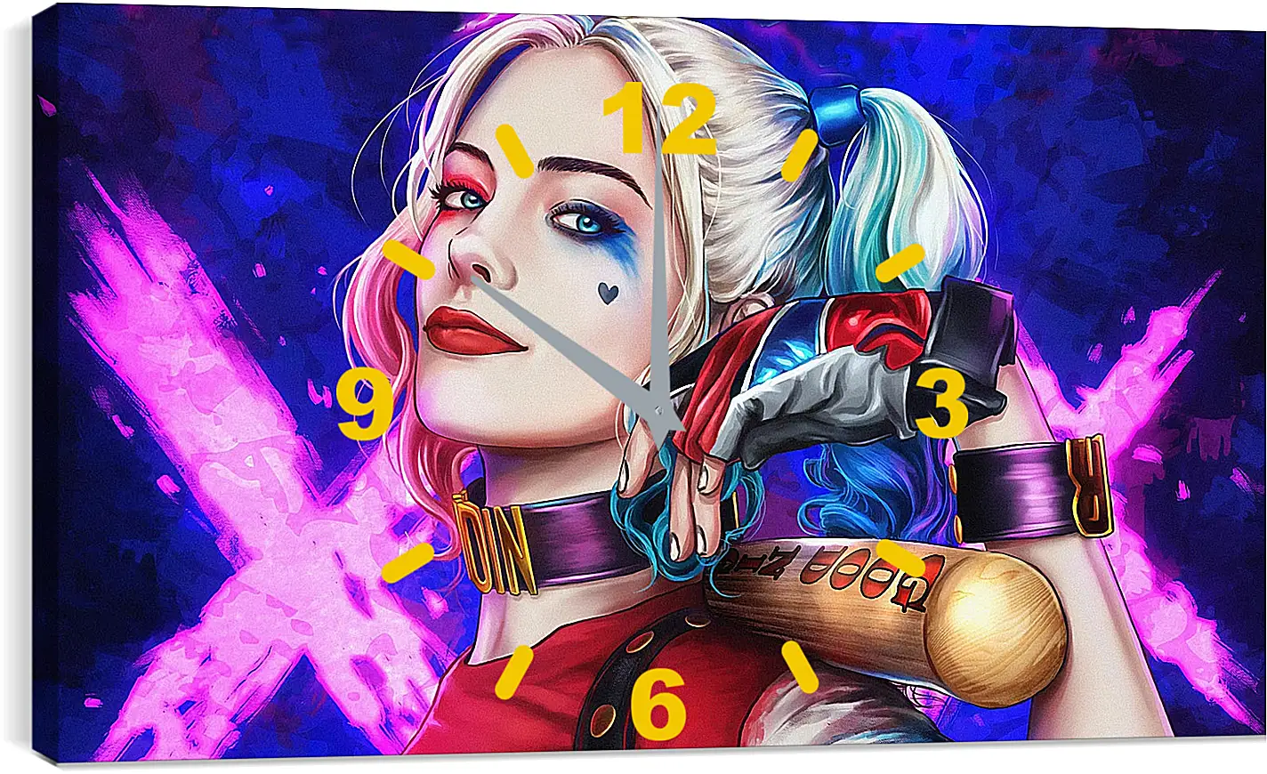 Часы картина - Харли Квинн (Harley Quinn), Марго Робби