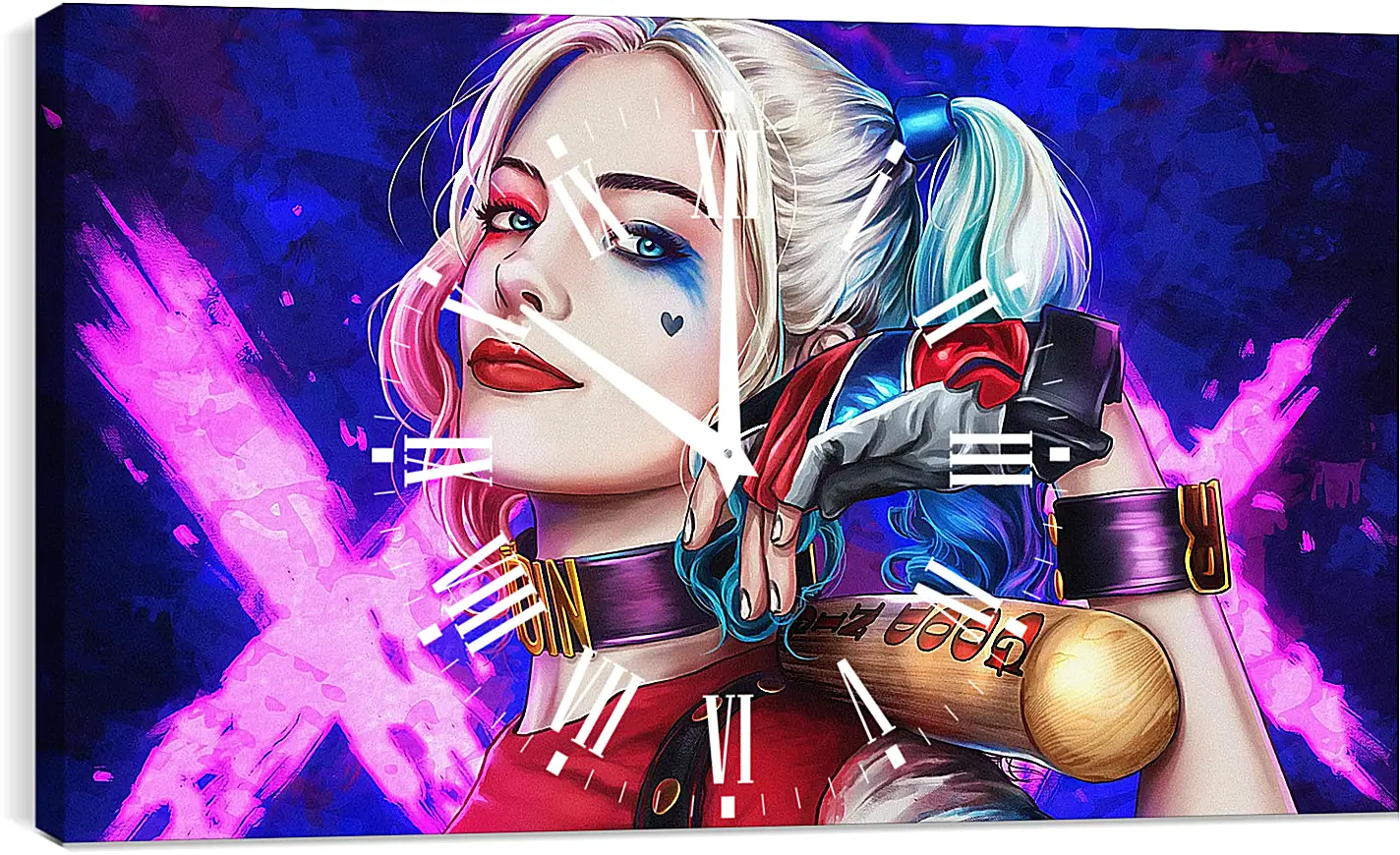 Часы картина - Харли Квинн (Harley Quinn), Марго Робби