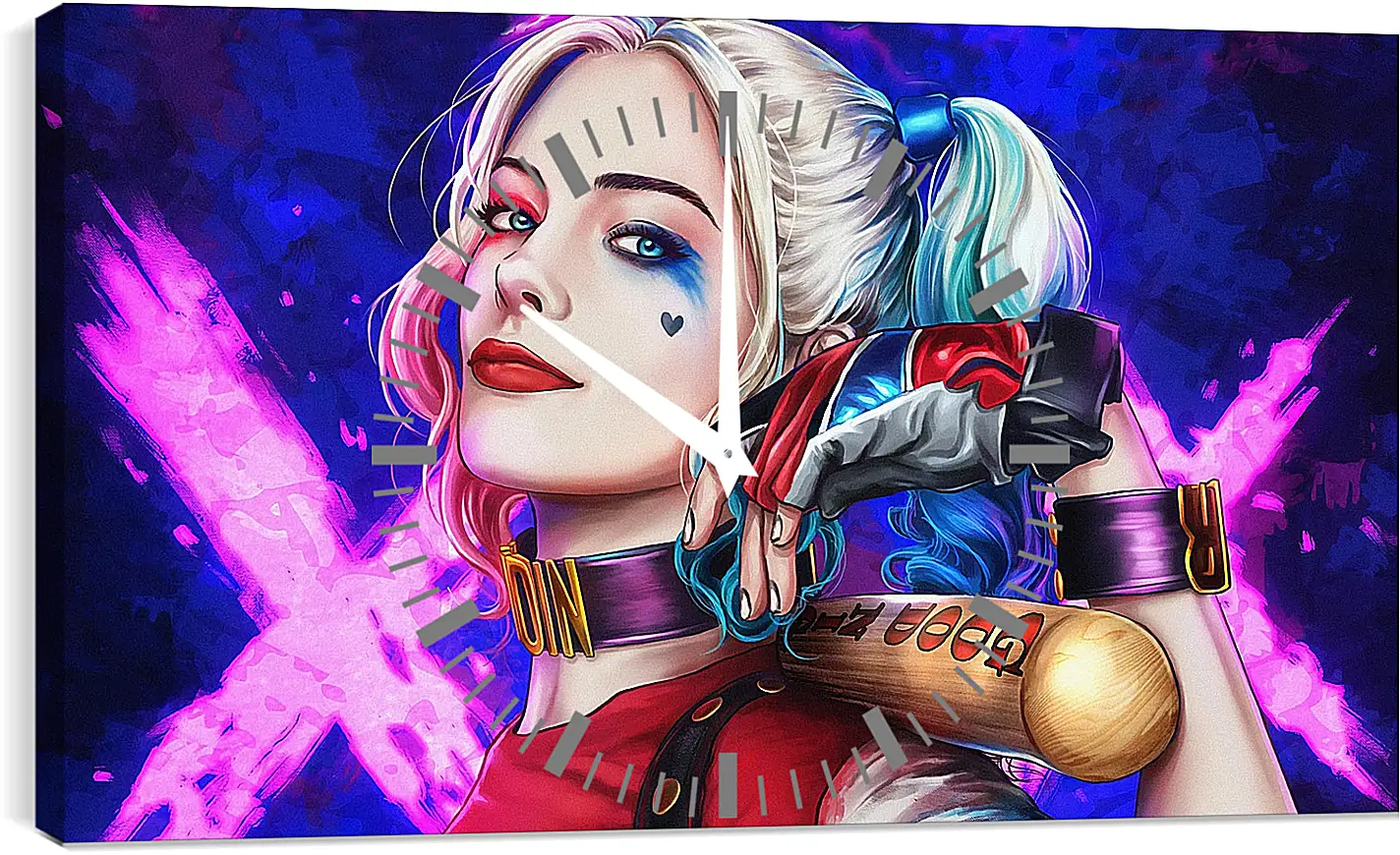 Часы картина - Харли Квинн (Harley Quinn), Марго Робби