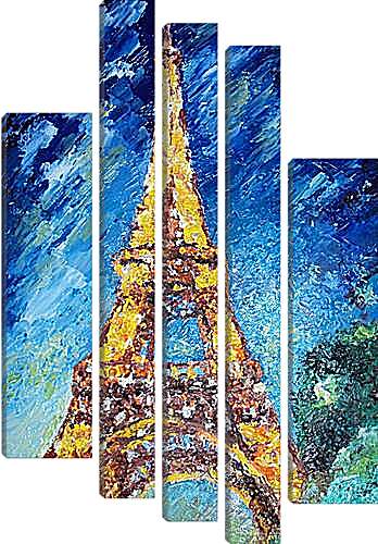 Модульная картина - Эйфелева башня
