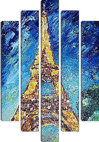 Модульная картина - Эйфелева башня