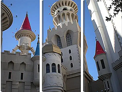 Модульная картина - Hotel Excalibur in Las Vegas - Отель Экскалибур в Лас Вегасе